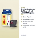 BROTHER  CARTUCHO DE TINTA INK-JET LC121M MAGENTA - características principales