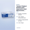 TAMBOR ORIGINAL BROTHER PARA IMPRESORA LÁSER MONOCROMO DR2005 - características principales