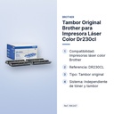 TAMBOR ORIGINAL BROTHER PARA IMPRESORA LÁSER COLOR DR230CL - características principales