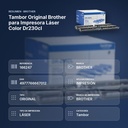 TAMBOR ORIGINAL BROTHER PARA IMPRESORA LÁSER COLOR DR230CL - resumen de atributos
