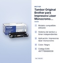 TAMBOR ORIGINAL BROTHER PARA IMPRESORA LÁSER MONOCROMO DR3200 - características principales