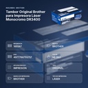 TAMBOR ORIGINAL BROTHER PARA IMPRESORA LÁSER MONOCROMO DR3400 - resumen de atributos