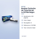 BROTHER CARTUCHO DE TINTA INK-JET LC3211BK NEGRO - características principales
