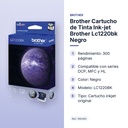 BROTHER CARTUCHO DE TINTA INK-JET BROTHER LC1220BK NEGRO - características principales