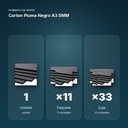 CARTON PLUMA NEGRO A3 5MM - formato de venta: paquete de 11, caja de 33