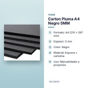 CARTON PLUMA A4 NEGRO 5MM - características principales
