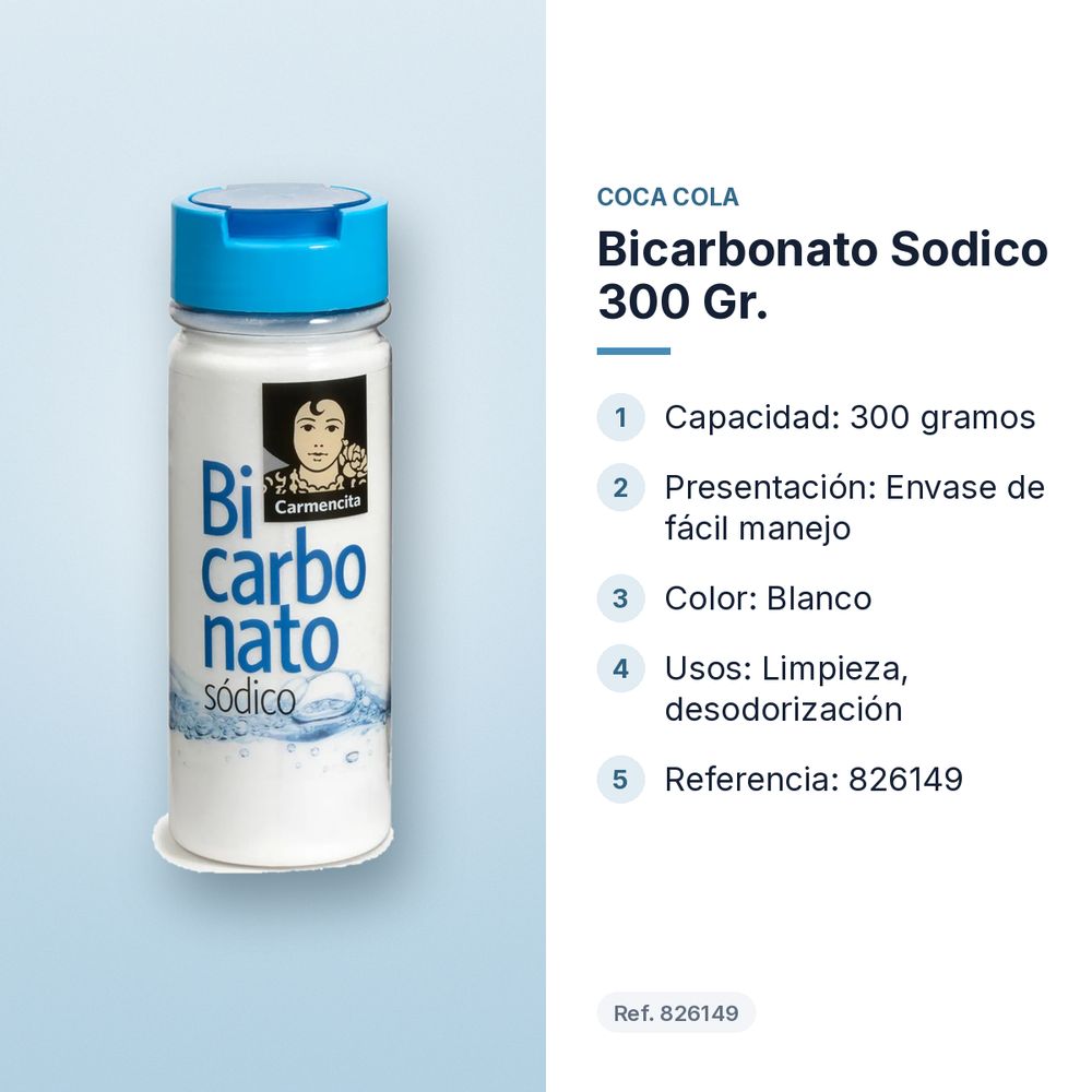 BICARBONATO SODICO 300 GR. - características principales