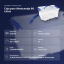 CAJA PARA ALMACENAJE 80 LITROS - resumen de atributos