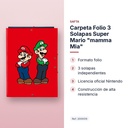 CARPETA FOLIO 3 SOLAPAS SUPER MARIO "MAMMA MIA" - características principales