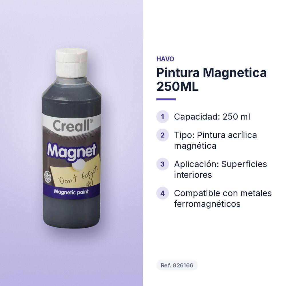 PINTURA MAGNETICA 250ML - características principales