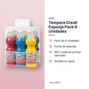 TEMPERA CREALL ESPONJA PACK 6 UNIDADES - características principales