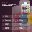 TEMPERA CREALL ESPONJA PACK 6 UNIDADES - resumen de atributos