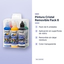 PINTURA CRISTAL REMOVIBLE PACK 6 - características principales