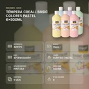 TÉMPERA CREALL BASIC COLORES PASTEL 6x500ML - resumen de atributos