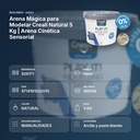 ARENA MÁGICA PARA MODELAR CREALL NATURAL 5 KG | ARENA CINÉTICA SENSORIAL - resumen de atributos
