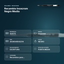RECAMBIO INOXCROM NEGRO MEDIO - resumen de atributos