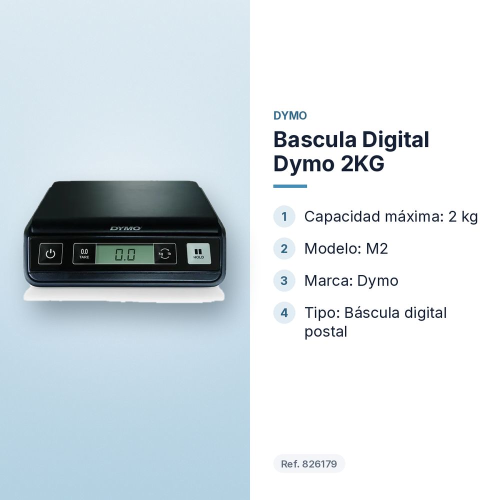 BASCULA DIGITAL DYMO 2KG - características principales