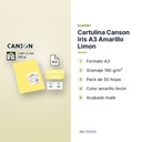 CARTULINA CANSON IRIS A3 AMARILLO LIMON - características principales