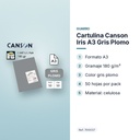 CARTULINA CANSON IRIS A3 GRIS PLOMO - características principales