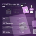 CARTULINA CANSON IRIS A3 LILA - resumen de atributos