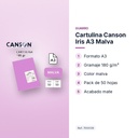 CARTULINA CANSON IRIS A3 MALVA - características principales