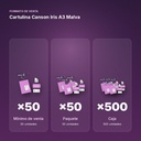 CARTULINA CANSON IRIS A3 MALVA - formato de venta: paquete de 50, caja de 500