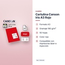 CARTULINA CANSON IRIS A3 ROJO - características principales