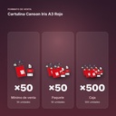 CARTULINA CANSON IRIS A3 ROJO - formato de venta: paquete de 50, caja de 500