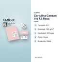 CARTULINA CANSON IRIS A3 ROSA - características principales