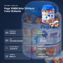 PEGS 10MM BOTE 1300PZS COLOR BRILLANTE - resumen de atributos