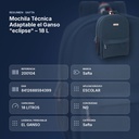 MOCHILA TÉCNICA ADAPTABLE EL GANSO "ECLIPSE" – 18 L - resumen de atributos
