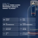 BOTELLA TERMO ACERO INOXIDABLE 500ml EL GANSO "CLASSIC" - resumen de atributos