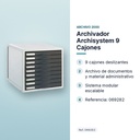 ARCHIVADOR ARCHISYSTEM 9 CAJONES - características principales