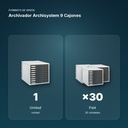 ARCHIVADOR ARCHISYSTEM 9 CAJONES - formato de venta: palé de 30