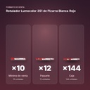 ROTULADOR LUMOCOLOR 351 DE PIZARRA BLANCA ROJO - formato de venta: paquete de 12, caja de 144