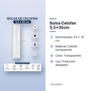 BOLSA CELOFAN 5,5X35CM  - características principales