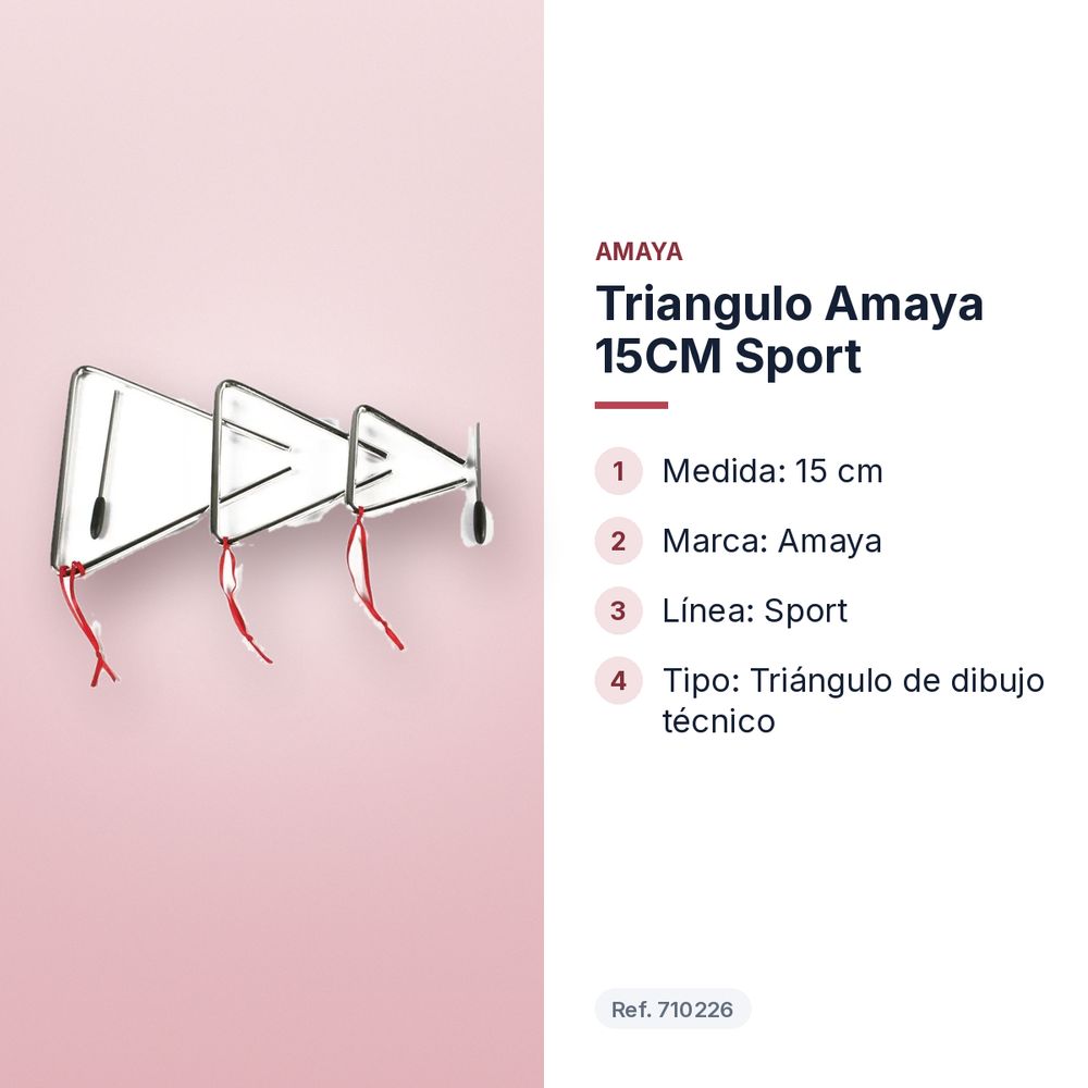 TRIANGULO AMAYA 15CM SPORT - características principales