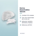 GORROS DESECHABLES 100UDS - características principales