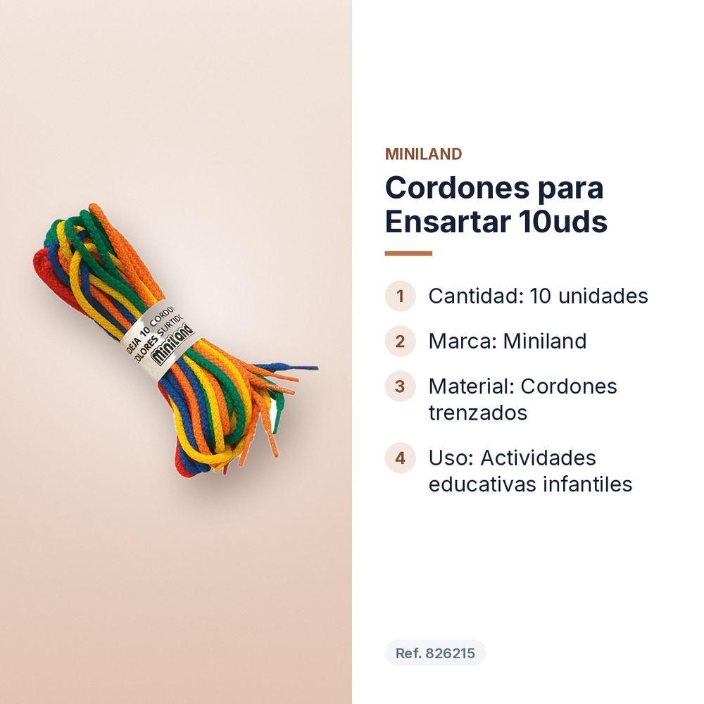 CORDONES PARA ENSARTAR 10UDS - características principales