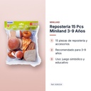 REPOSTERIA 15 PCS MINILAND 3-9 AÑOS - características principales