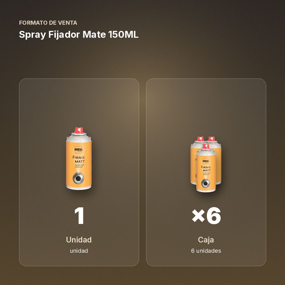 SPRAY FIJADOR MATE 150ML - formato de venta: caja de 6