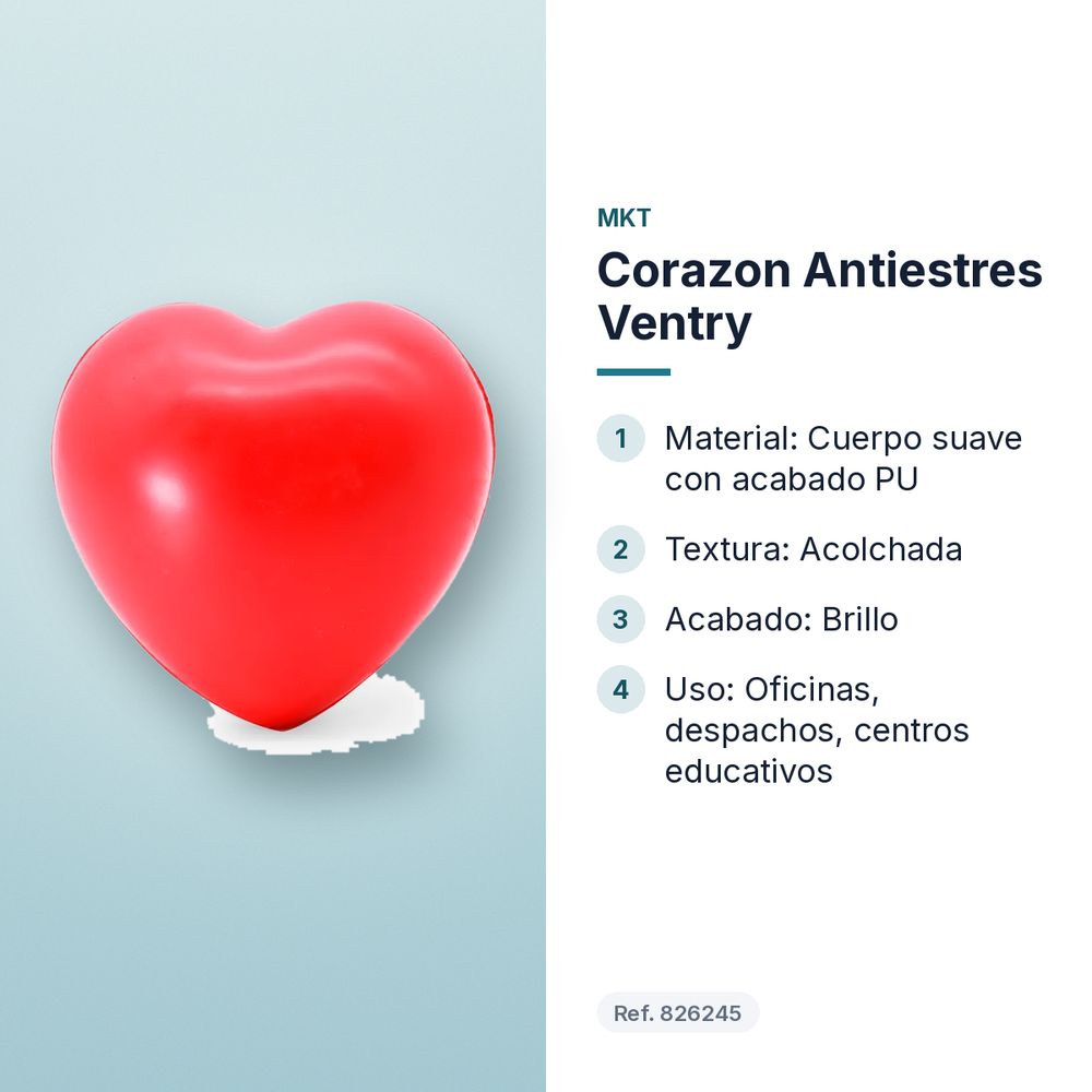 CORAZON ANTIESTRES VENTRY  - características principales
