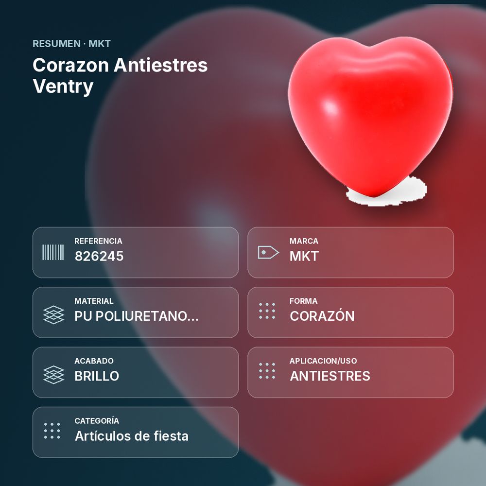 CORAZON ANTIESTRES VENTRY  - resumen de atributos