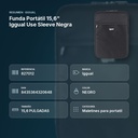 FUNDA PORTÁTIL 15,6" IGGUAL USE SLEEVE NEGRA  - resumen de atributos