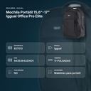 MOCHILA PORTÁTIL 15,6"-17" IGGUAL OFFICE PRO ELITE - resumen de atributos