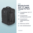 MOCHILA PORTÁTIL 15,6"-17" IGGUAL VOYAGE PRO TECH - características principales