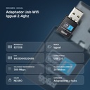 ADAPTADOR USB WIFI IGGUAL 2.4GHZ - resumen de atributos