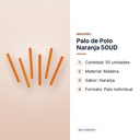 PALO DE POLO NARANJA 50UD - características principales