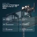 SOPORTE TV PARED IGGUAL SPTV03-L FULL 32"-75" 40KG - resumen de atributos