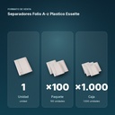 SEPARADORES FOLIO A-Z  PLASTICO ESSELTE   - formato de venta: paquete de 100, caja de 1000